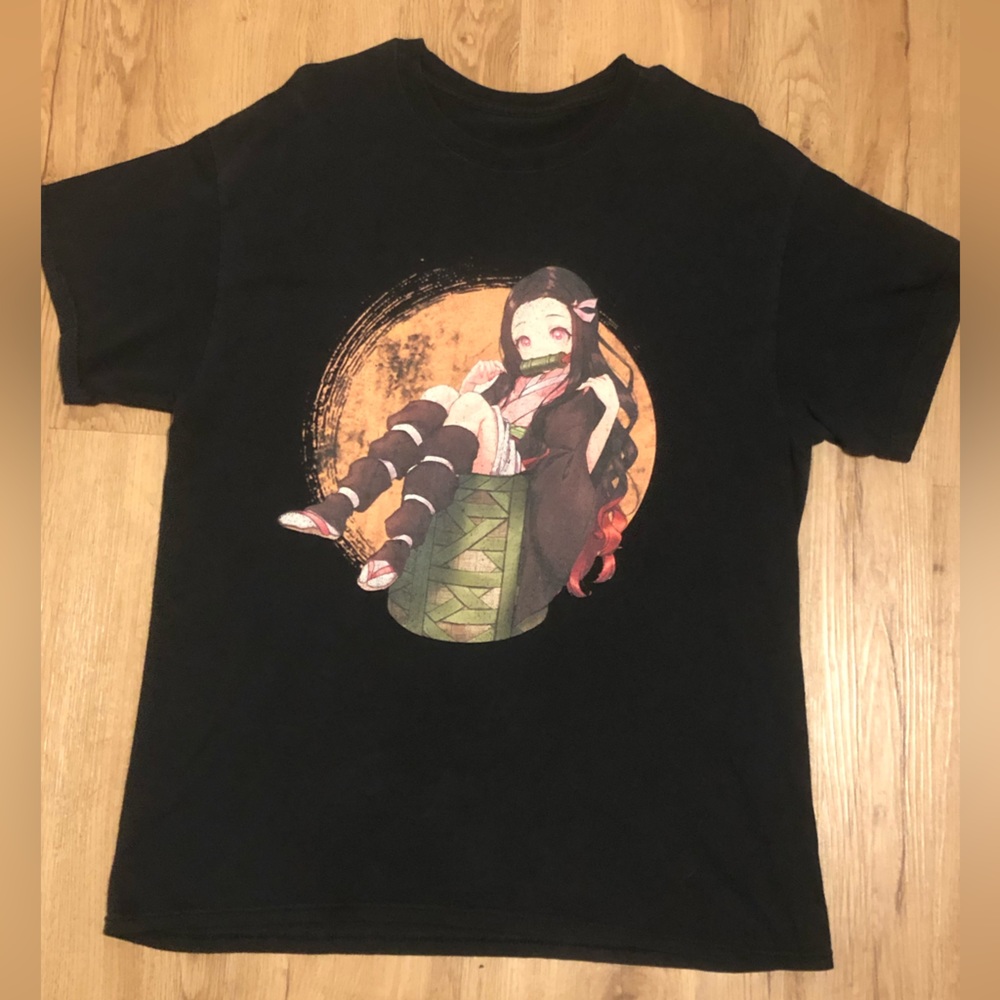 Black Demon Slayer Nezuko Shirt Size Medium